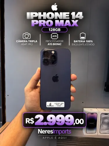 IPHONE 14 PRO MAX 128 GB 100%