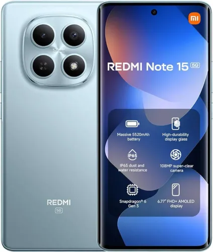 Celular Xiaomi Note 15 5G Azul Glaciar