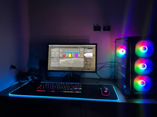 PC Gamer Completo RX 6600 8GB + Ryzen 5 4500 | 16GB RAM | SSD 1TB | Monitor