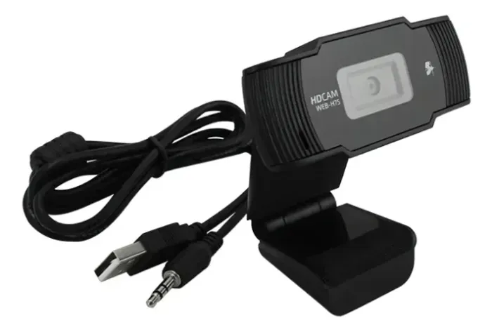 Webcam ChipSCE HD 720P 30FPS Microfone Integrado USB 2.0 WEB-H75
