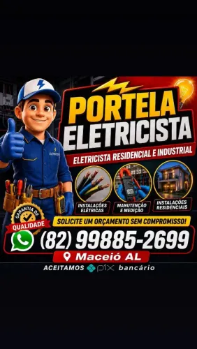 Presto serviço de elétrica residencial e industrial