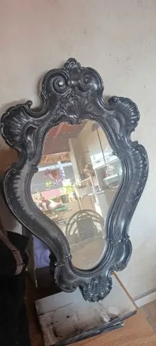 Espelho antigo em gesso 