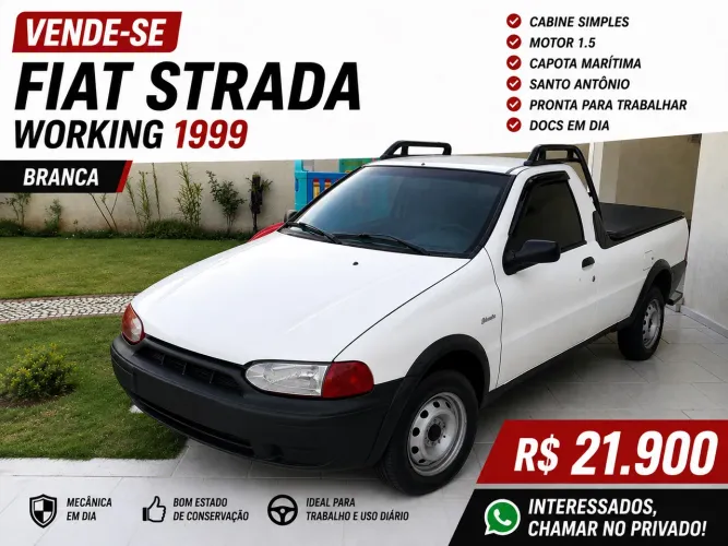 Fiat Strada Working 1.5 MPI 8V CE (álcool) 1999
