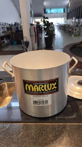 CALDEIRÃO PARA HOTEL 30 19LTS EM ALUMINIO MARLUX