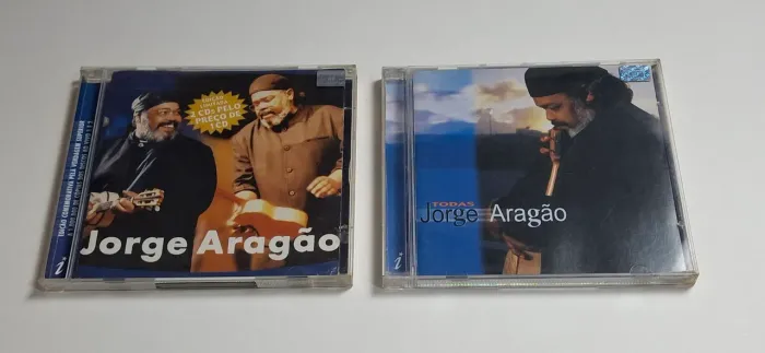 2 cds Jorge Aragão - 1 ao vivo e 1 em estúdio