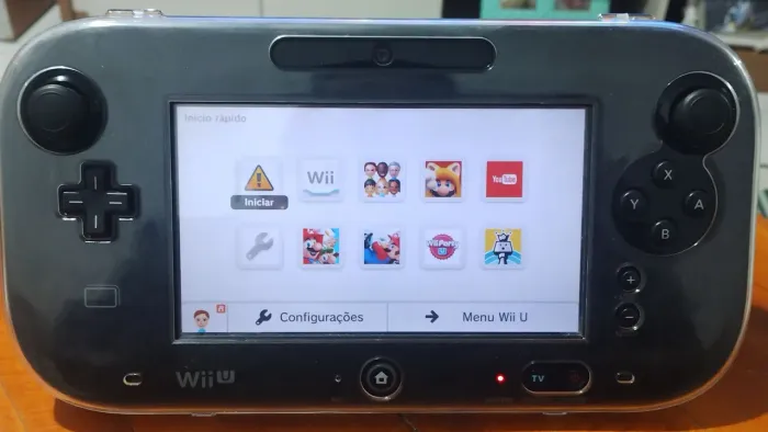 Nintendo wii u preto destravado com jogos instalados