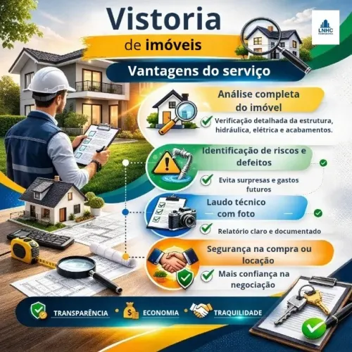 VISTORIAS DE IMÓVEIS RESIDENCIAIS E COMERCIAIS