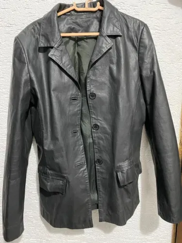 Jaqueta de couro feminino