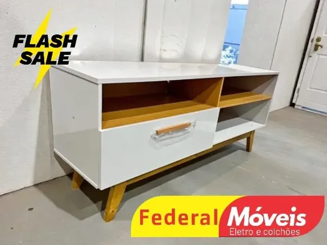 Rack Off White de TV de ATÉ 50" TEMOS CREDIÁRIO