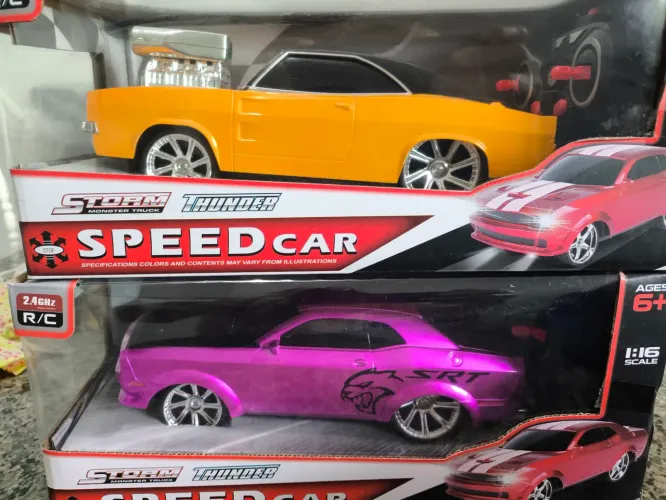 Carrinho de Brinquedo Speed car Drag Drifth com Controle  led e som