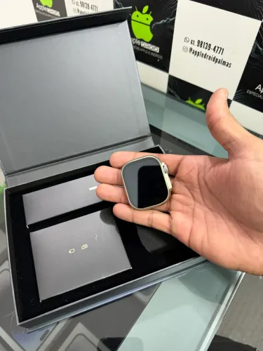 Smartwatch titânio 2027 + NFC + tela Amoled