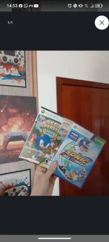 Combo 2 Jogos Xbox 360 Sonic Free Riders + Sega Tennis