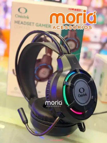 Fone Headset Gamer P2 USB Xbox One Pc Ps4 + Adaptador Onistek On-FN637