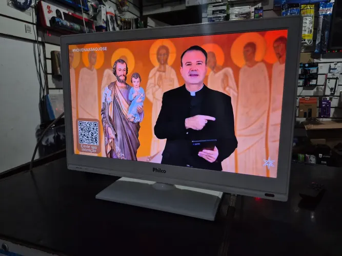 Tv Philco 24" Branca com garantia loja