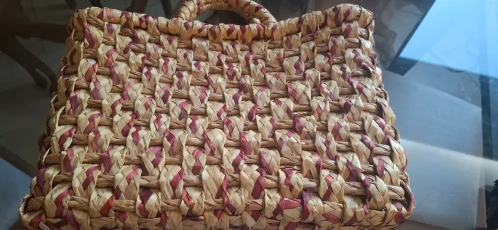 Bolsa Artesanal em Fibra Natural - Nova | Grande e Estruturada