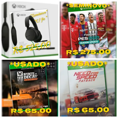 Games e acessório p/ Xbox a partir de: