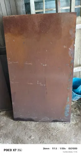 Chapa de aço corten 120x70 6mm 