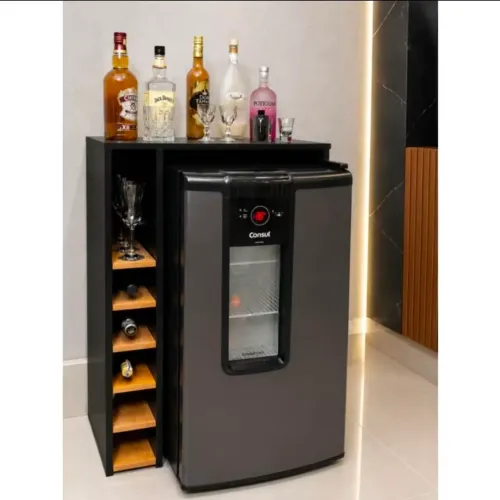 Armário para cervejeira, frigobar, adega.