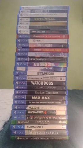 Lote de 29 jogos ps5, 4 e Xbox