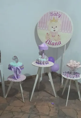 Painel + Mesinhas de Festa