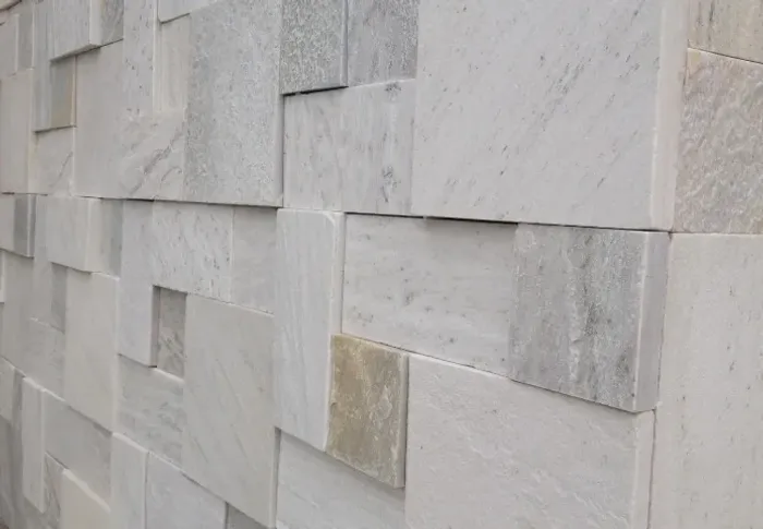 Mosaico de Pedra São Tomé 3D Revestimento Natural Promoção