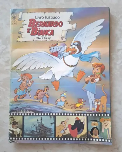 Álbum de Figurinhas Bernardo E Bianca Ed Abril 1979 Com Encarte<br>(Usado)