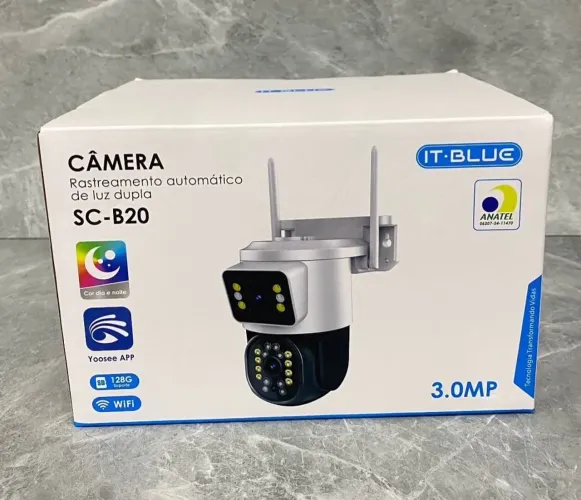 Câmera IP wi-fi externa rastreamento automático