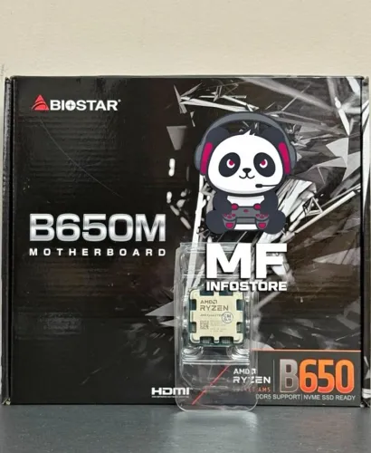 Kit AM5 B650MT Biostar + Ryzen 5 7500f - NOVOS