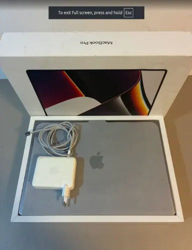 MacBook Pro 16" M1 Pro (2021) | 32GB RAM | 512GB SSD | Completo na Caixa