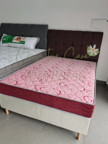 CAMA BOX CASAL MOLAS ENSACADAS DISPONÍVEL À PRONTA-ENTREGA 