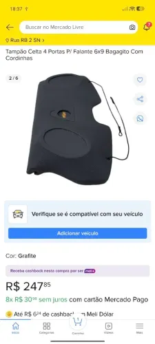 Tampão para dois 69 celta até 2005