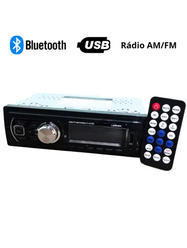 Rádio Automotivo Lehmox Bluetooth Usb Am/fm Com Controle