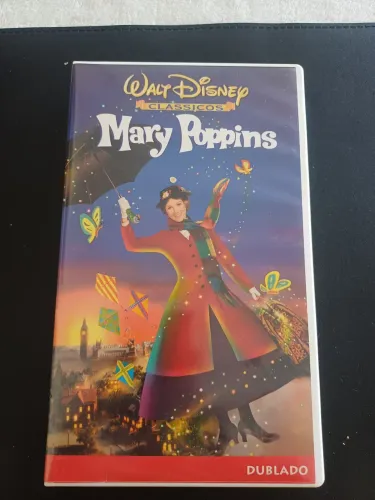 Fita VHS Mary Poppins Original Disney Dublado Clássicos