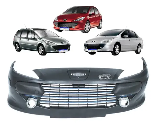 Parachoque Peugeot 307 Hatch Sedan Cc Sw 2007 A 2012 Novo Preto