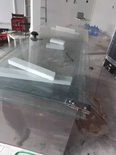 Porta blindex com fechadura