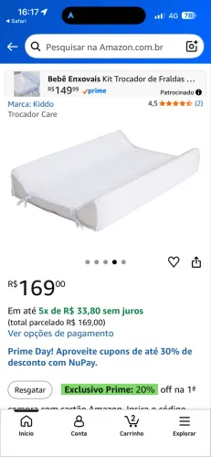 VENDO TROCADOR DE BEBÊ 