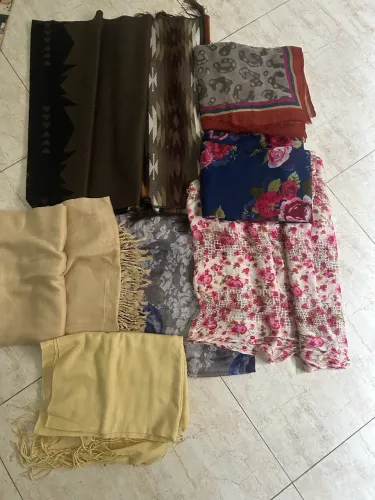 Lote echarpe e lenço frio