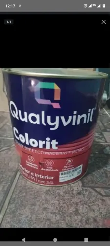 Tinta esmalte sintético preto brilhante 