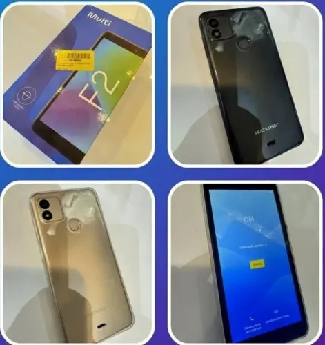 Lote com 4 celulares Multilaser F2 (usados)