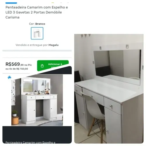 Vendo penteadeira com LED $250,00