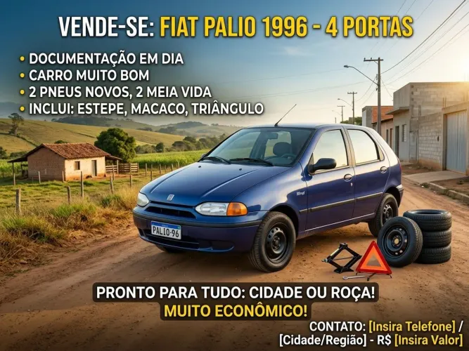 Fiat Palio EDX 1.0 MPI 4P 1996