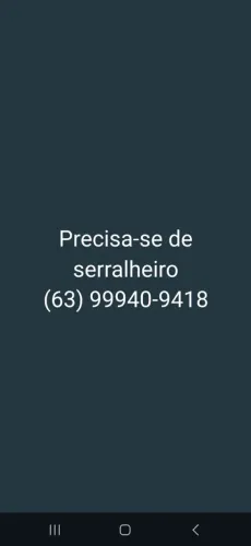 vaga para serralheiro