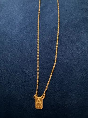  Colar de ouro ( Escapulário feminino ) semi-novo