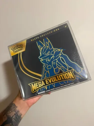 Elite Trainer Box Megaevolution Mega Lucario Treinador avançado Novo