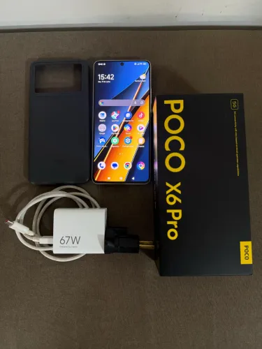 Poco X6 Pro 12GB RAM / 256GB - Completo (Caixa + Carregador Turbo)
