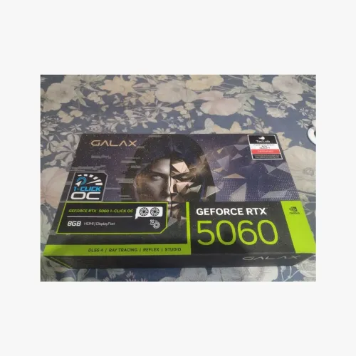 Placa de Vídeo Galax GeForce RTX 5060 1-Click OC 8GB GDDR7 - Nova na Caixa!