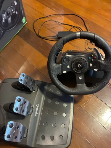 Volante logitech G920 pc/xbox + Pedais (usado, funcionando perfeitamente)