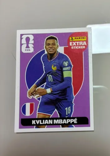 Figurinha Extra Legend Kylian Mbappé Base/Lilás - Copa do Mundo 2026 Panini