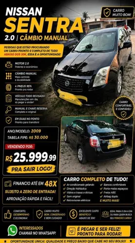 Nissan Sentra 2.0/ 2.0 Flex Fuel 16V Mec. 2009