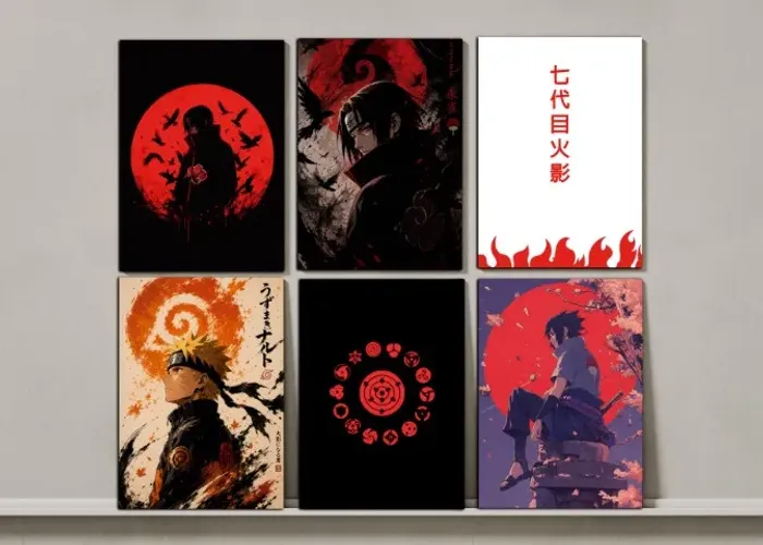 Quadro Naruto / Itachi Uchiha 40x60 MDF Decorativo Gamer Anime